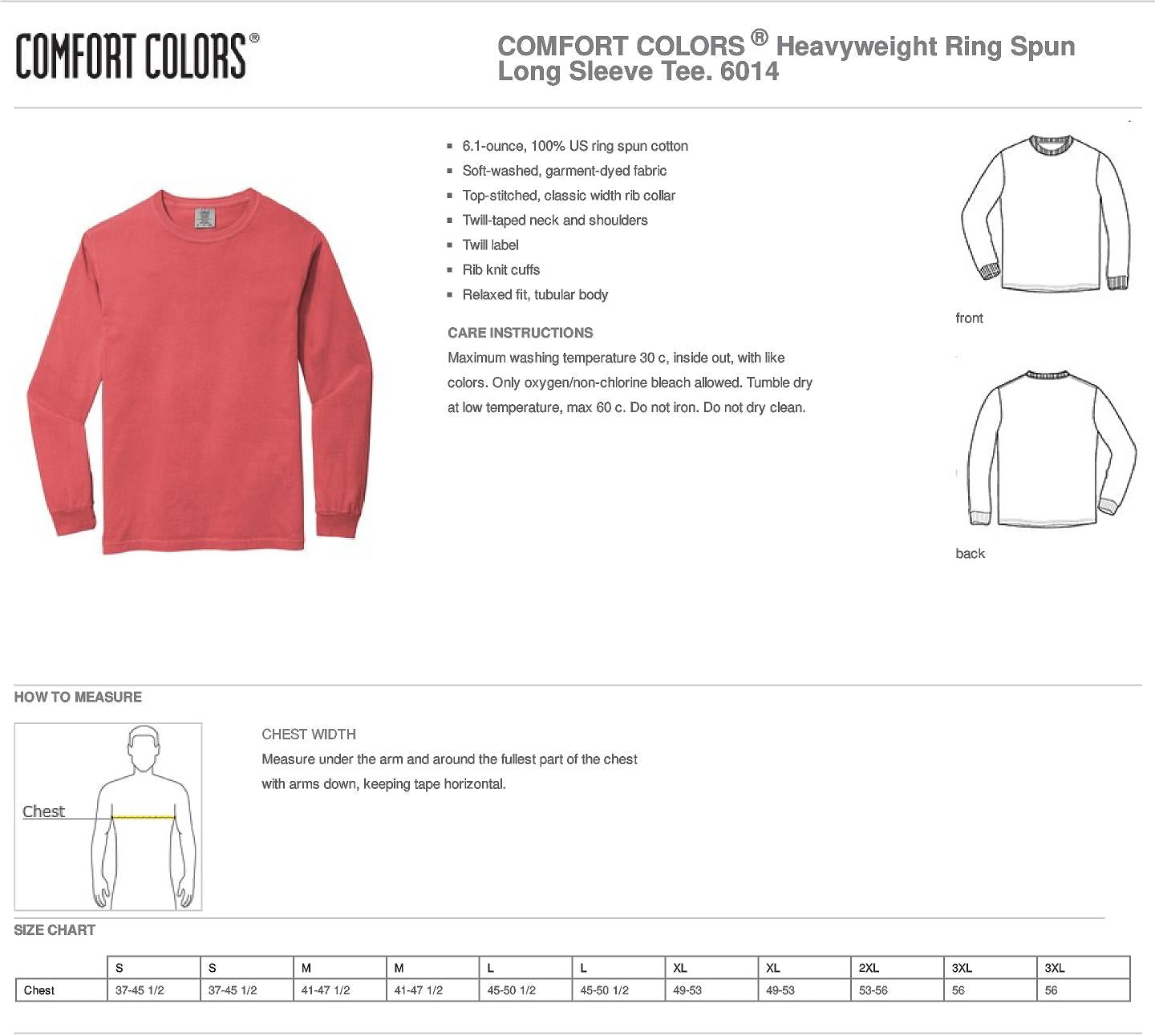 Comfort Colors Long Sleeve 2502