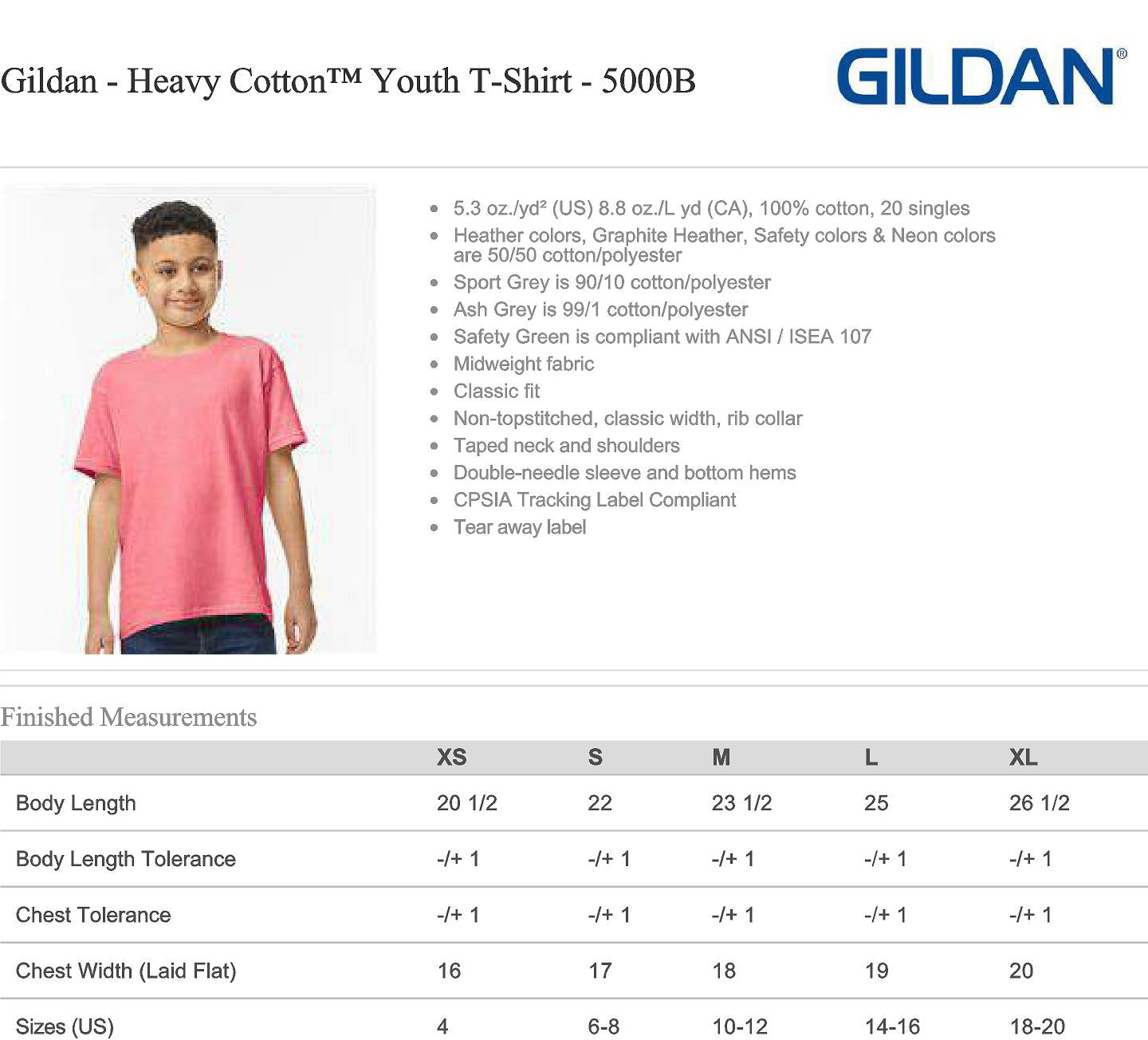 Gildan Youth Tee