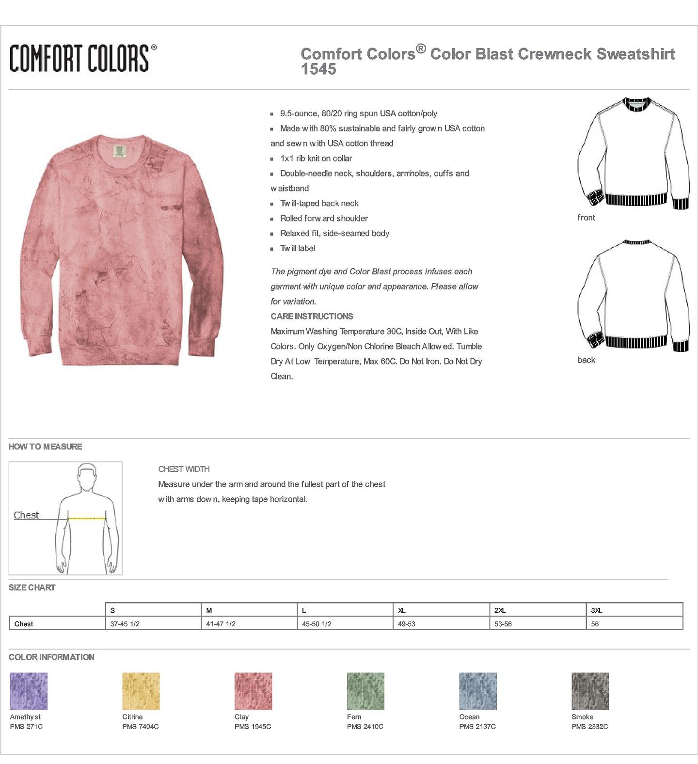 Comfort Colors Color Blast Sweatshirt 02 – North GA Ink