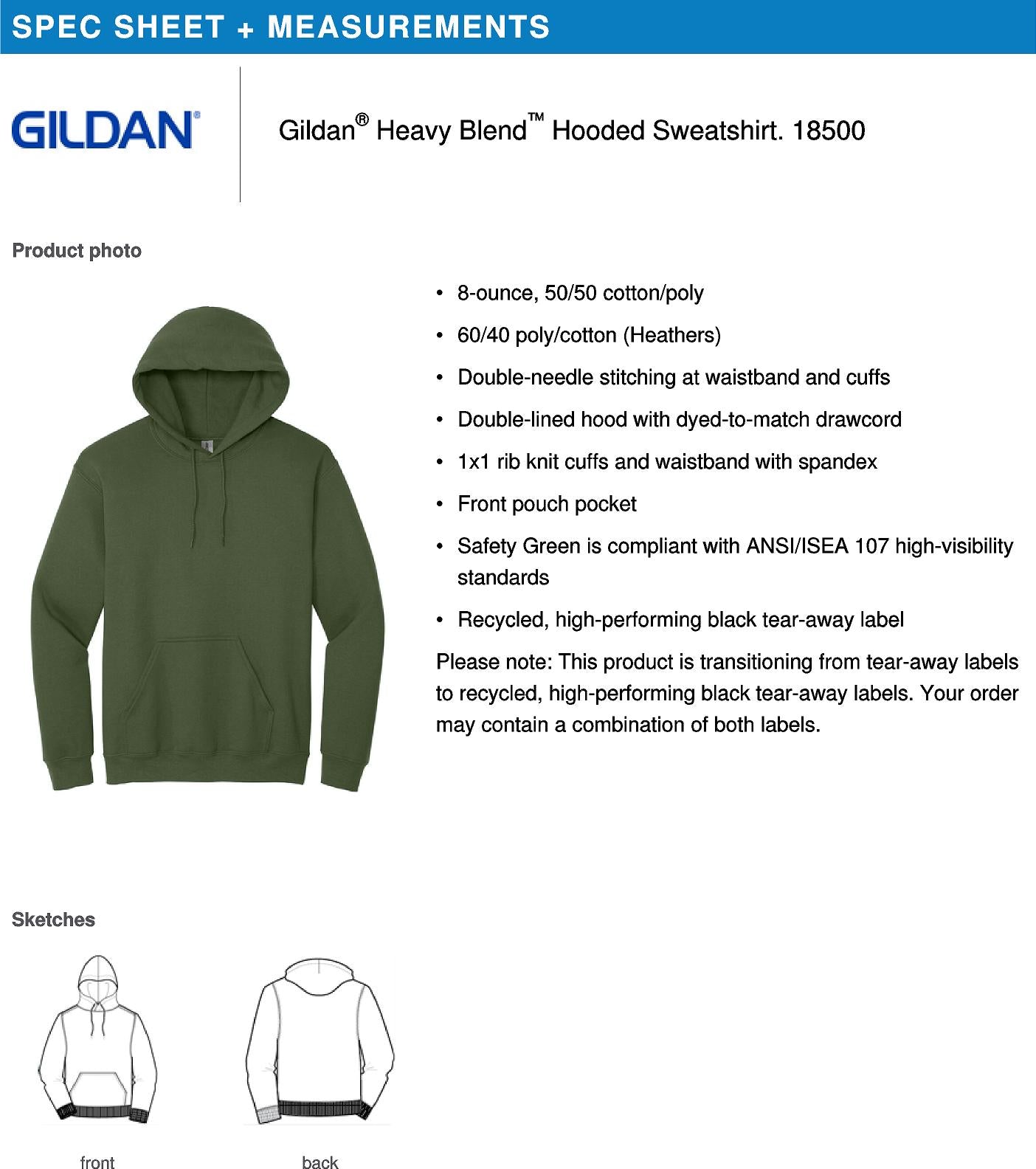 Gildan Hoodie 2505
