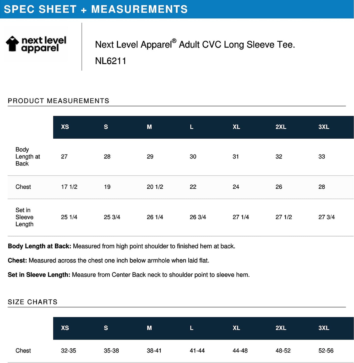 Next Level Long Sleeve Tee 2506