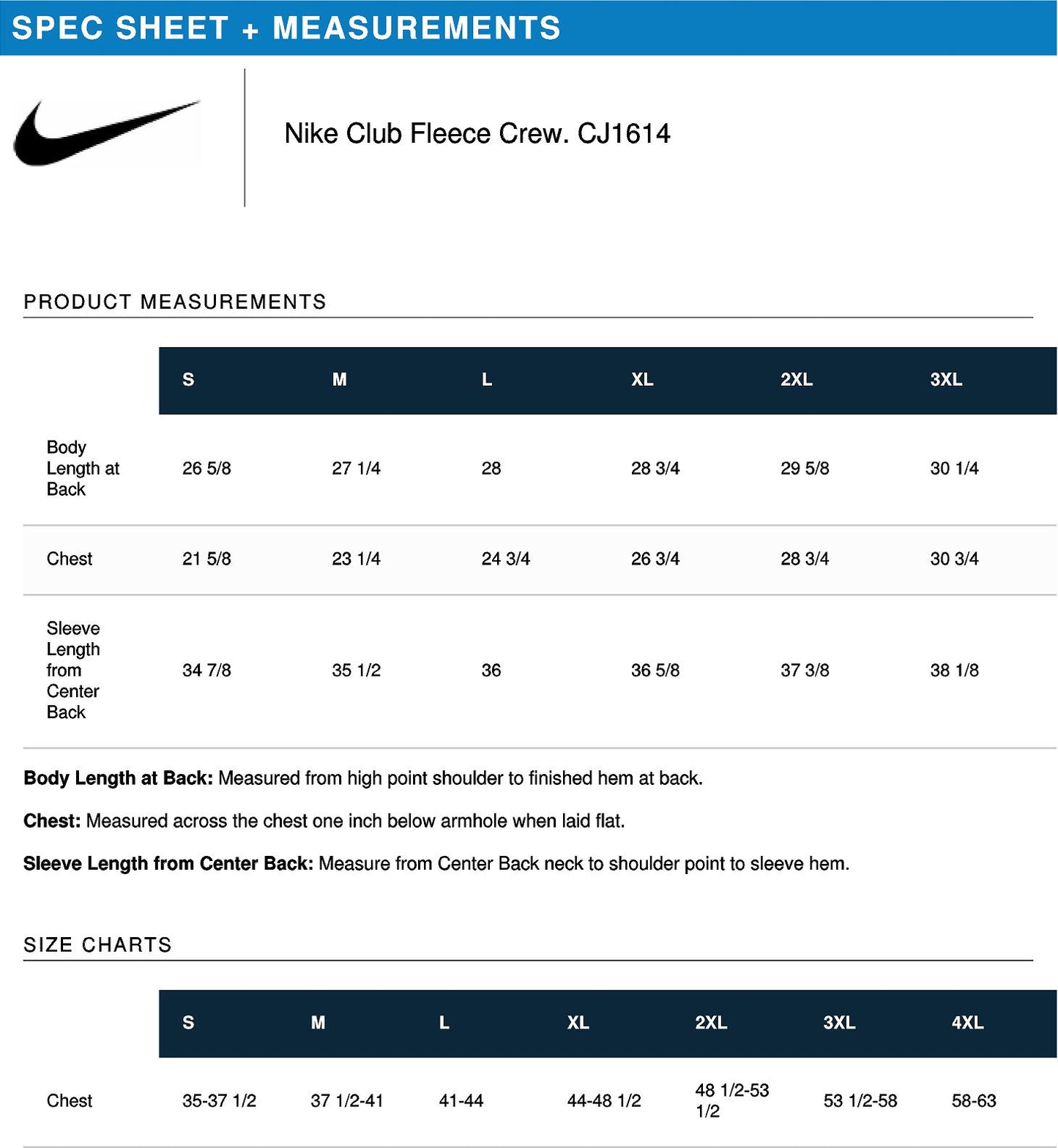 Nike Club Fleece Crew Sweatshirt 2603