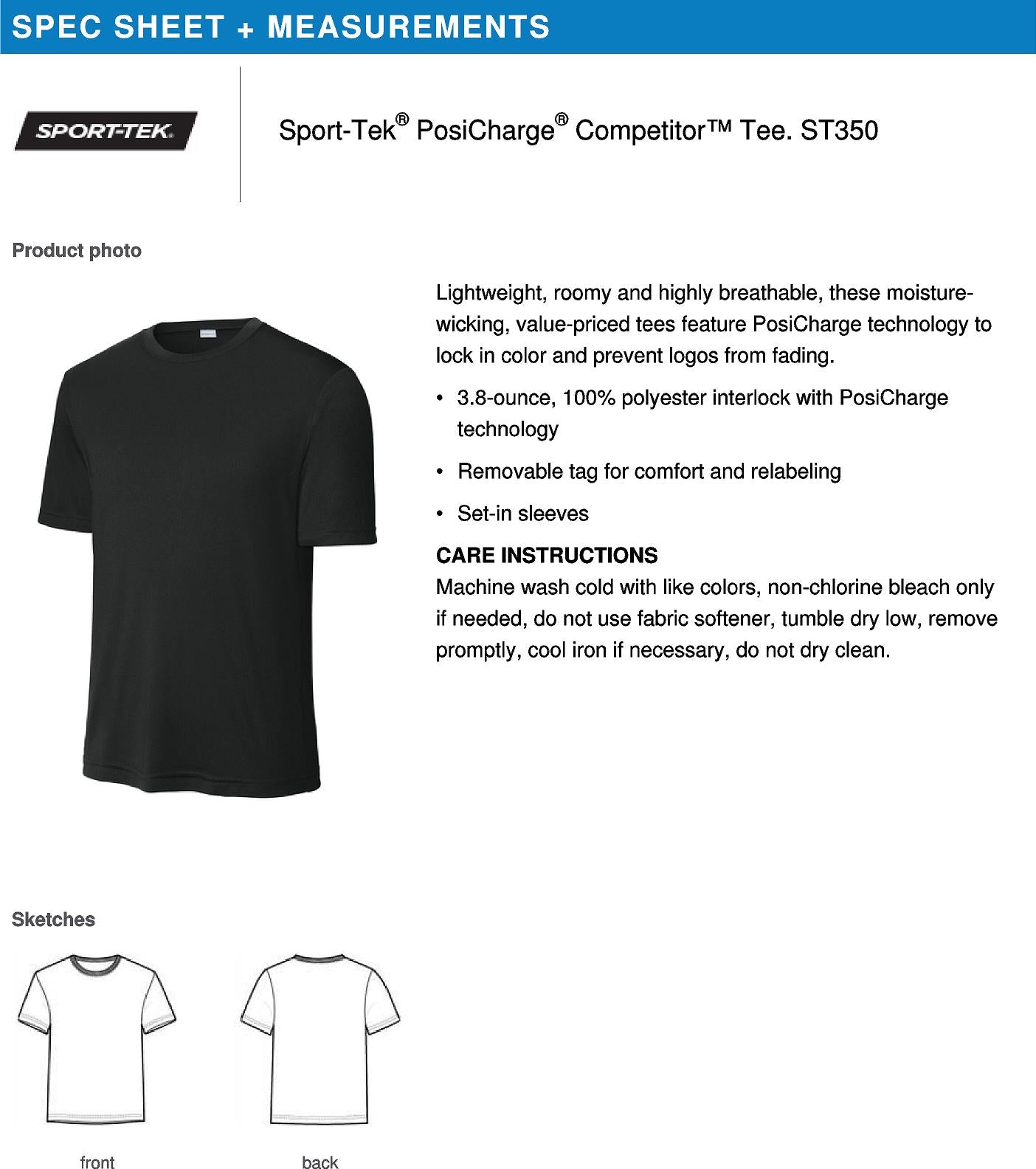 Sport Tek Performance Tee 2602