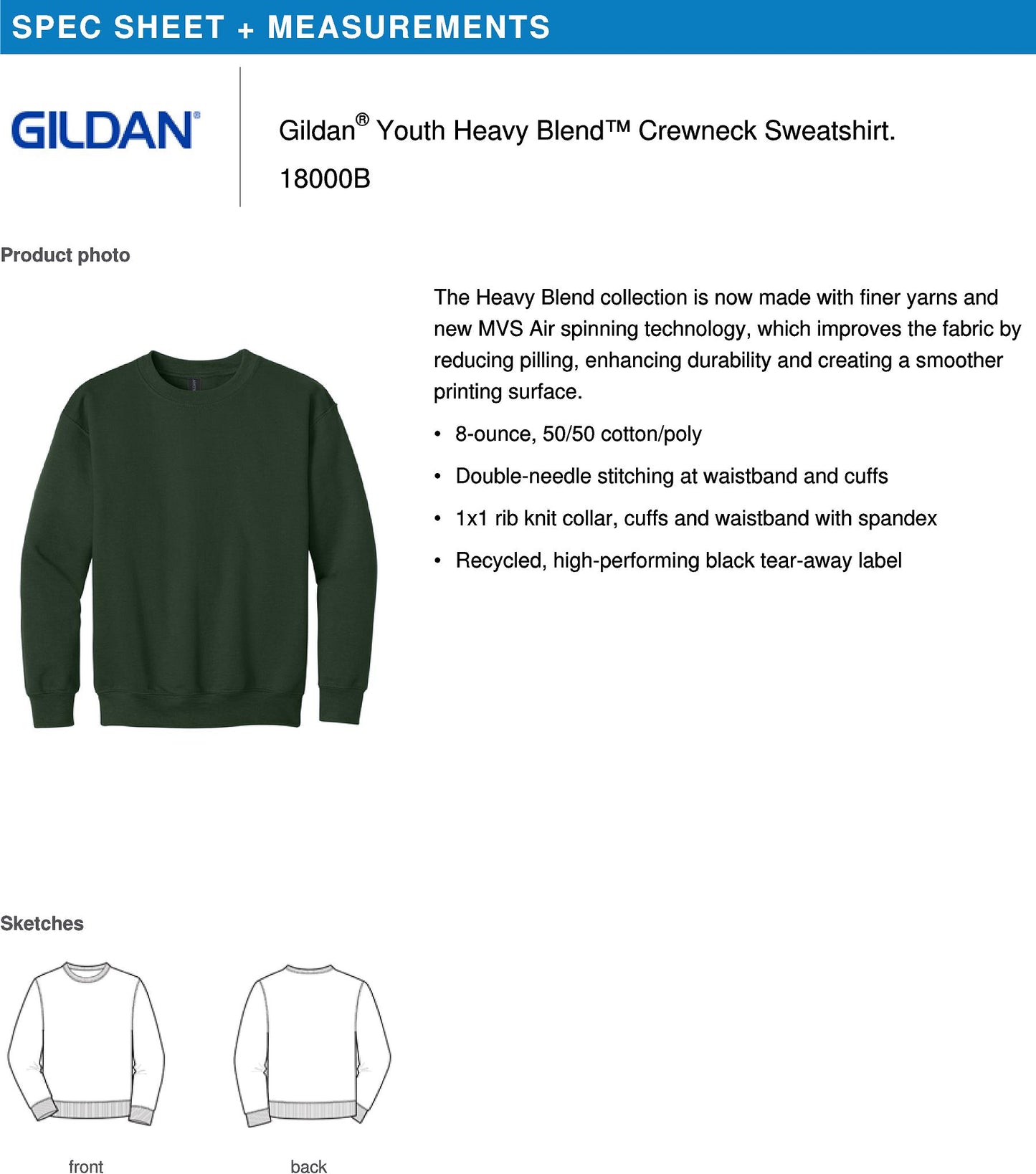Gildan Youth Sweatshirt 2605
