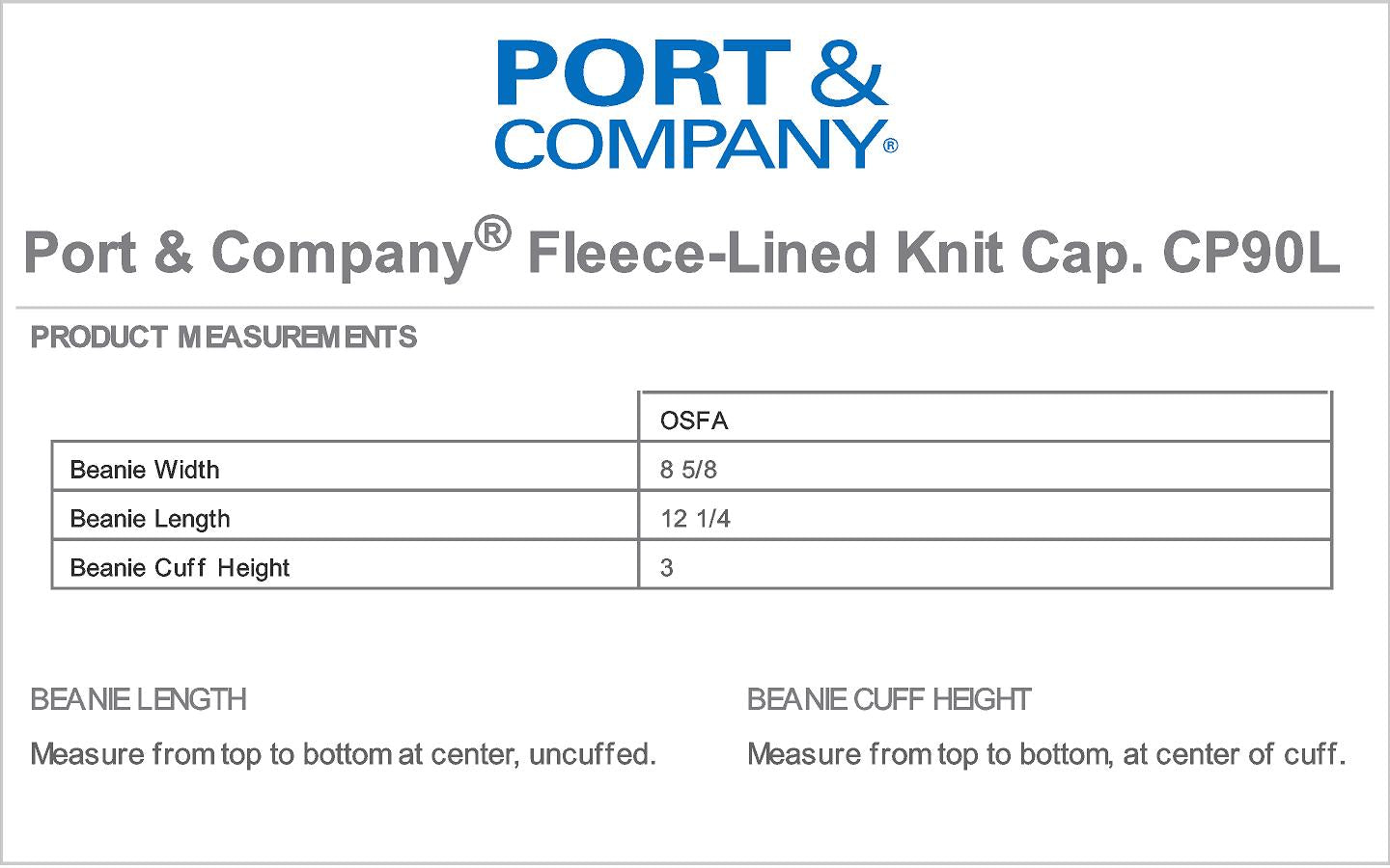 Port & Company Fleece Lined Beanie 2613