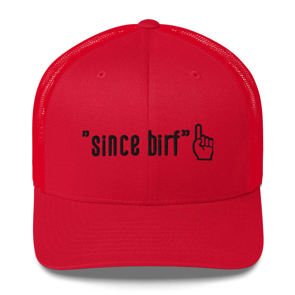 [teket] / ☆ 25SS Be Careful Trucker Cap / Burgundy OTTO Burgundy Maroon Foam Front High Crown Trucker Hat