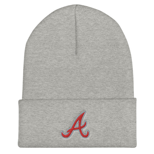 "A" Cuffed Beanie